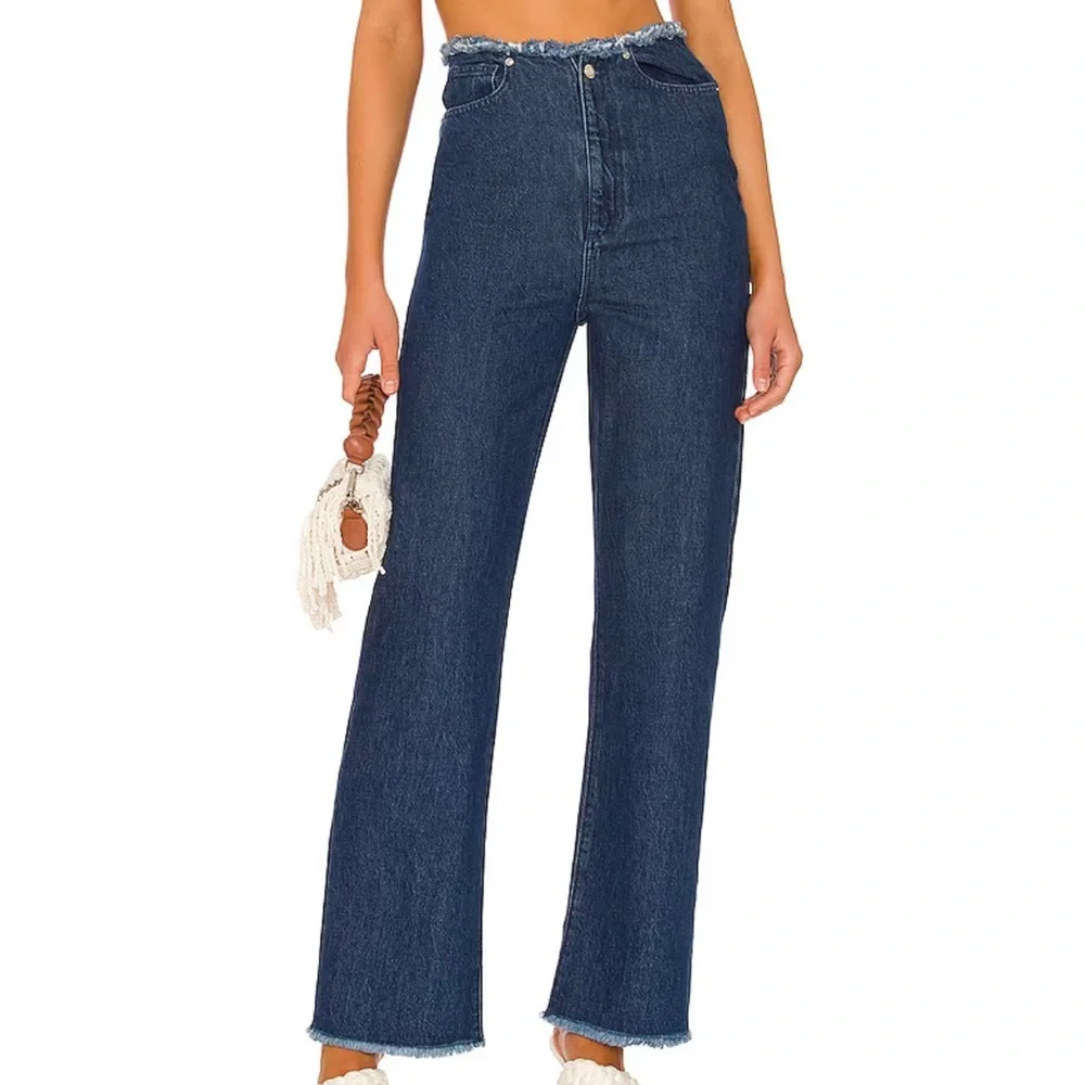 WeWoreWhat Dark Wash Straight Jeans